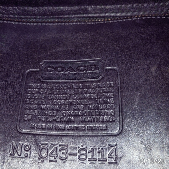 Vtg Coach Executive briefcase messenger bag  1991 - Picture 9 of 13